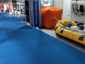 Fuar Halısı Parlament Mavi Halıfleks