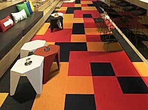 Color Plus Düz Renkli Karo Halı Ofis ve Otel Halısı