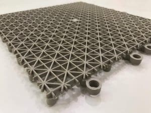 Islak Zemin Izgarası Plastik Yer karosu Gri Renk