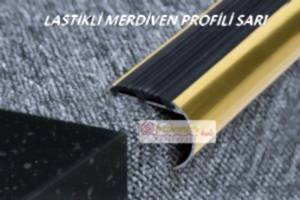 Lastikli Merdiven Profili Gümüş Gri Renk