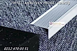 Tırtıllı Merdiven Profili Gümüş ve Sarı Renk