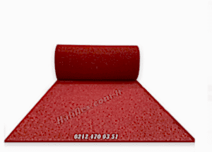 Kırmızı Kıvırcık Paspas Rulo 100 cm