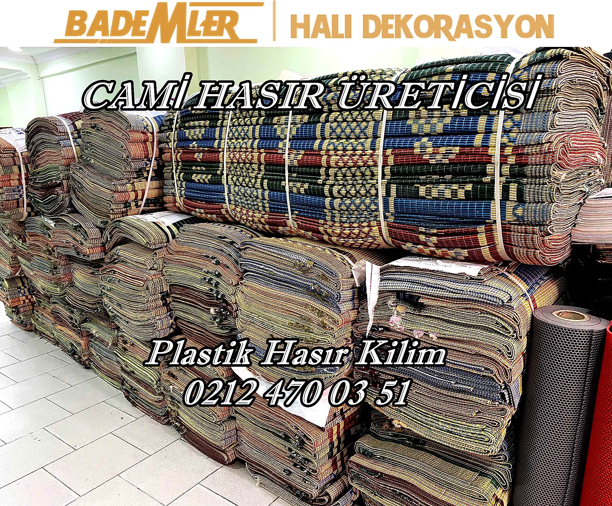 plastik cami hasırı 180x270 ebat namaz hasırı plastik kilim hasır camilik hasır 180x270 ebat cami hasırı Cami Avlusu hasır kilim Çift kat çift taraflı hasır