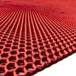 Z Mat Paspas Bal Petek Desenli Paspas Kırmızı Renk