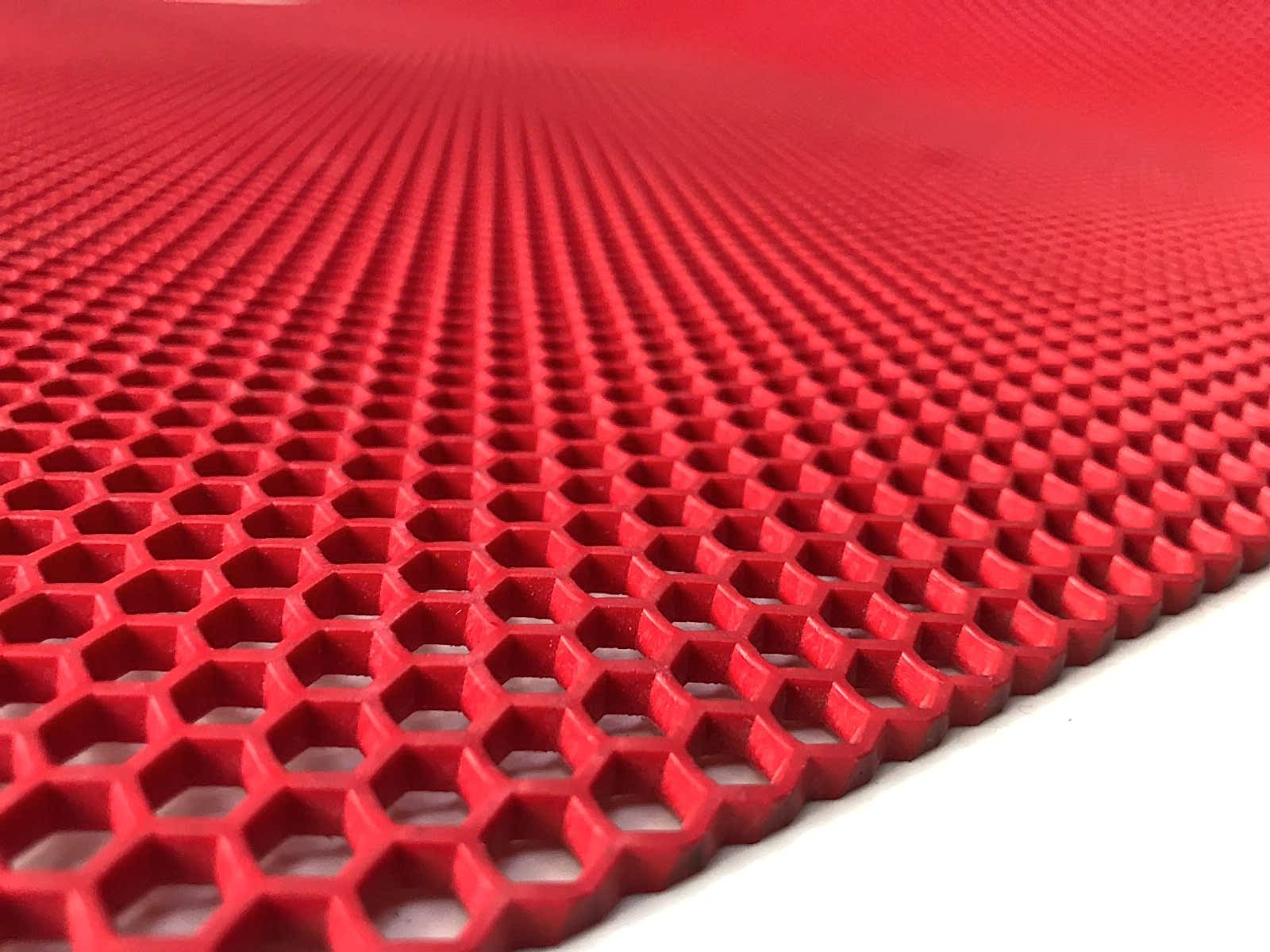 Z Mat Paspas Bal Petek Paspas 120cm eninde Z mat Islak Zemin Paspas Kaydırmaz Paspas Bal Petek Desenli Paspas 120cm eninde Z mat Gri Kırmızı Z Mat