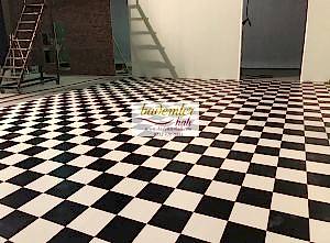 Dama Desenli Pvc Yer döşeme Damalı Mineflo