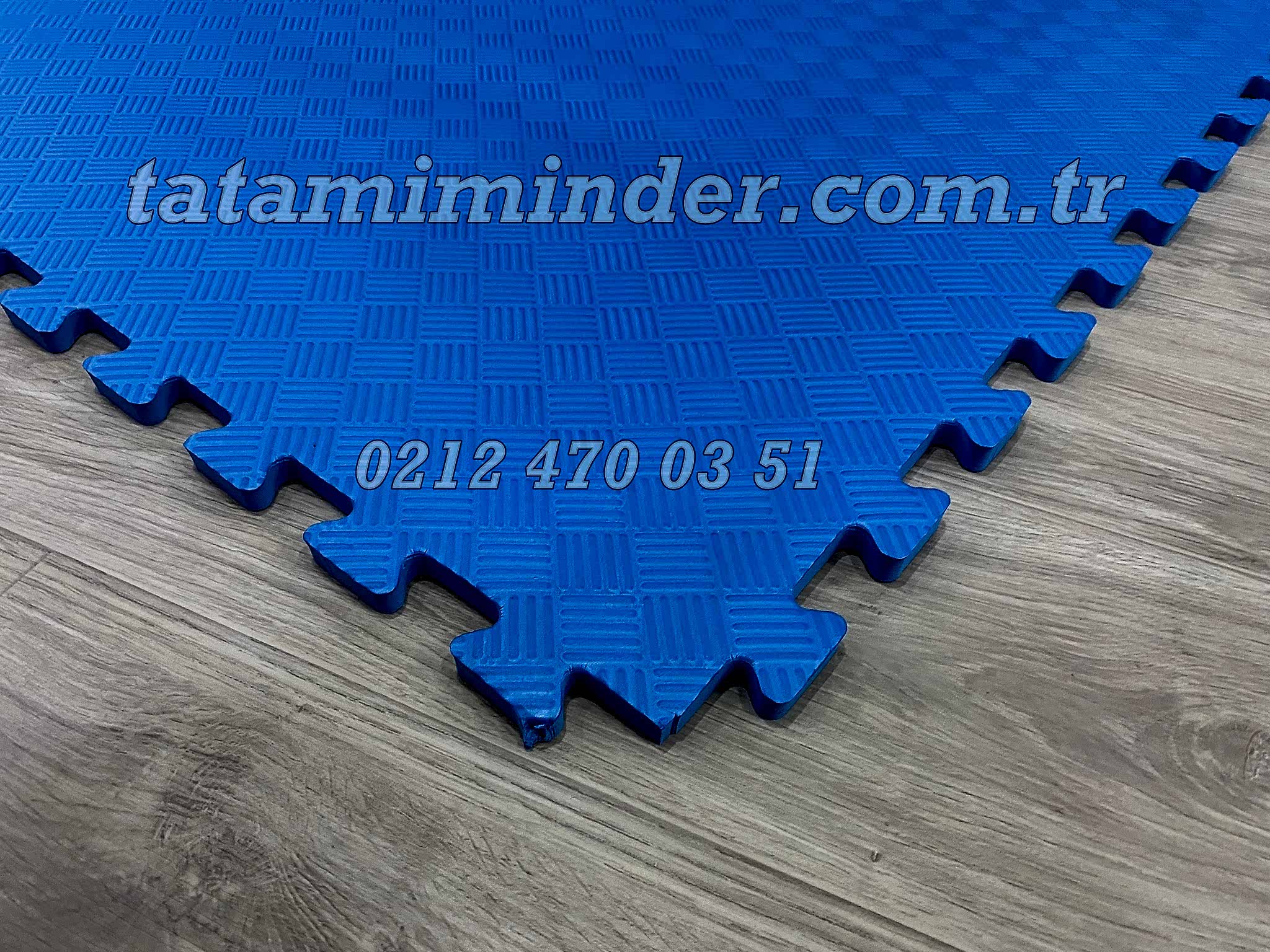 Mavi Tatami Minder 13mm Eva Tatami Zemin Kaplama Mavi 50 x 50 13mm Tatami Minder Anaokulu Kreş Okul Spor Salonu Yoga salonu zemin kaplama eva tatami Mavi