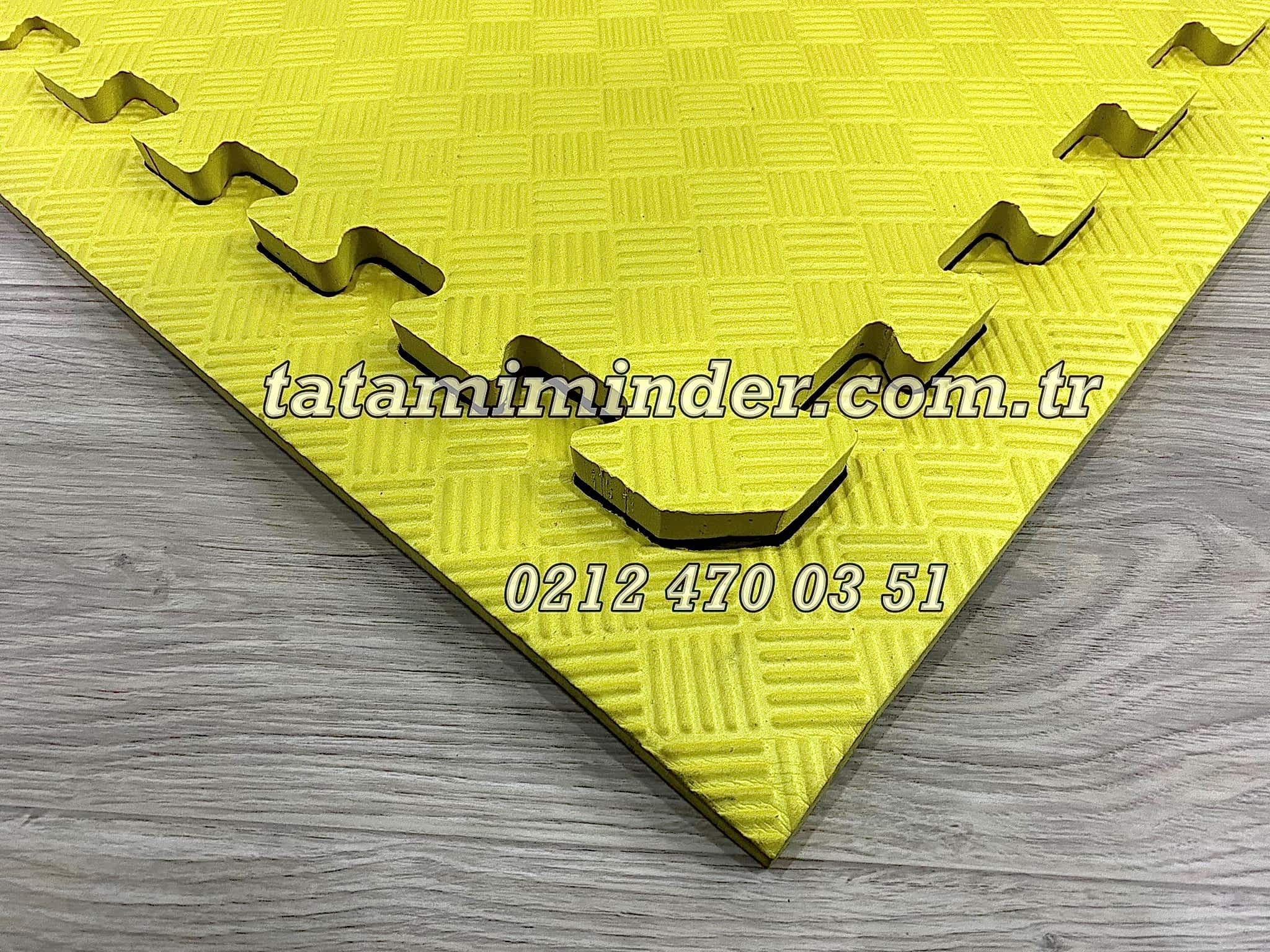 Sarı Tatami Minder 13mm Eva Tatami Zemin Kaplama Sarı 50 x 50 13mm Tatami Minder Anaokulu Kreş Okul Spor Salonu Yoga salonu zemin kaplama eva tatami Sarı