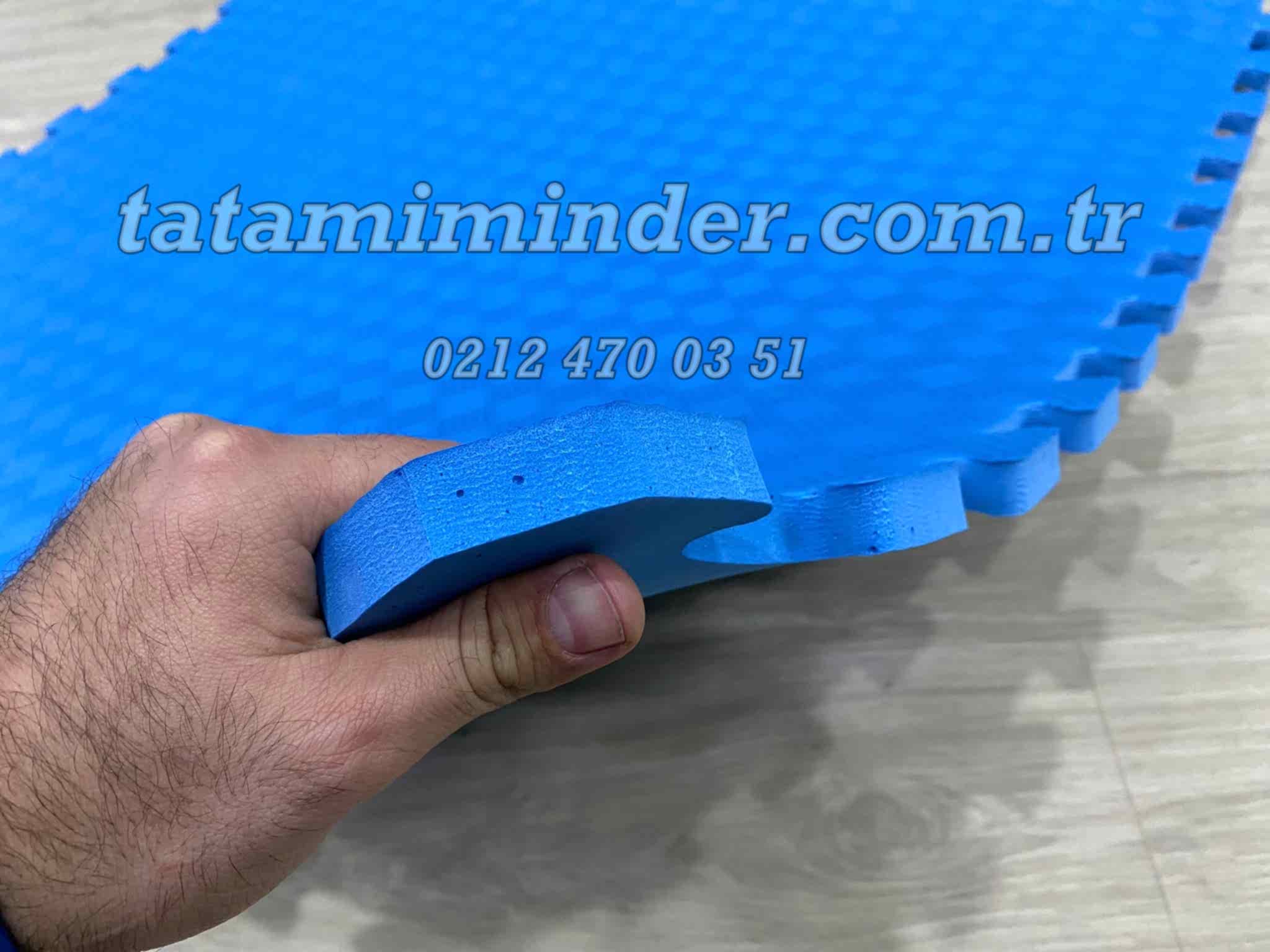 Mavi Renk Tatami Minder 13mm Eva Tatami Zemin Kaplama 100 x 100 13mm Mavi Renk Tatami Minder Anaokulu Kreş Okul Spor Salonu Yoga salonu zemin kaplama
