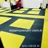Siyah Renk Tatami Minder 13mm Eva Tatami Zemin Kaplama 100 x 100 13mm Siyah Renk Tatami Minder Anaokulu Kreş Okul Spor Salonu Yoga salonu zemin Siyah sarı siyah tatami minder