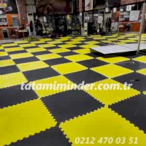 Gri Renk Tatami Minder 100x100 13 mm