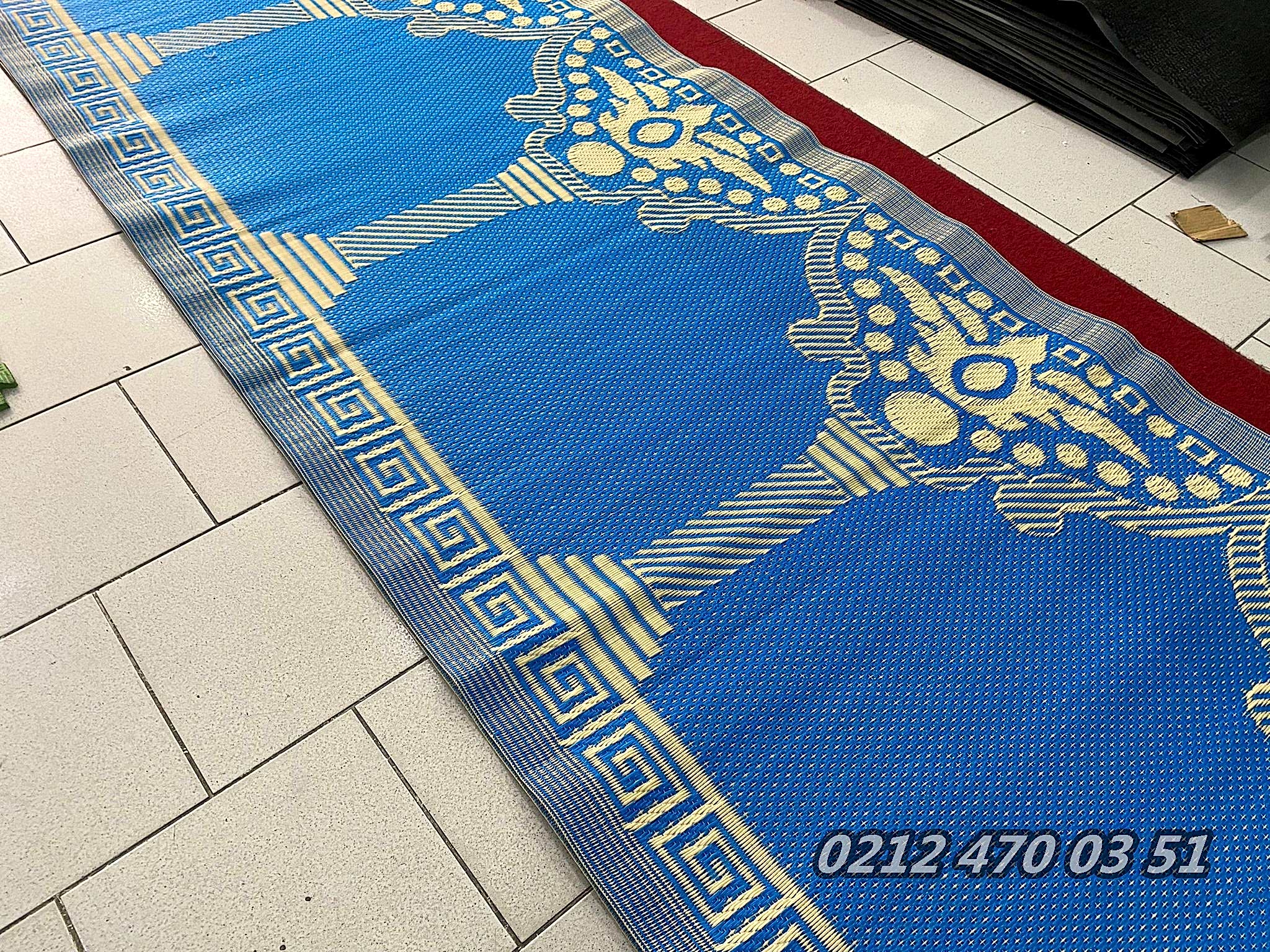 Cami Hasırı Plastik Hasır Kilim Namaz Hasırı Cami Hasırı Seccade Mihraplı Plastik seccade tek parça uzun cami hasırı namaz hasırı plastik cami hasırı seccade