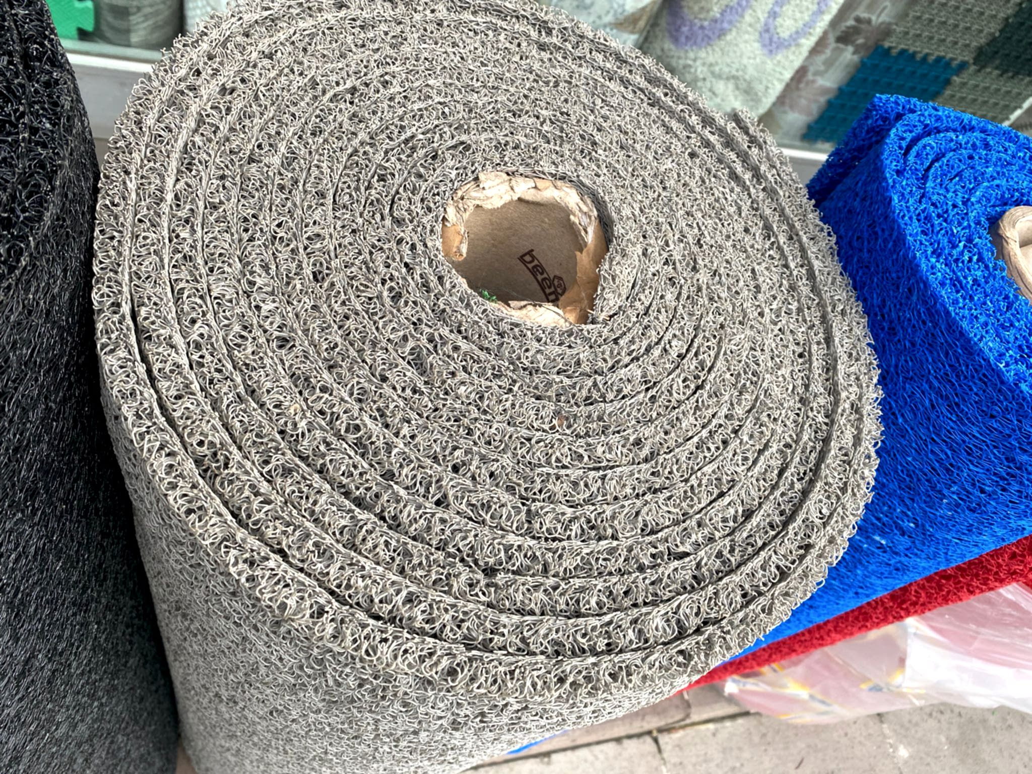 Gri Kıvırcık Paspas 16mm Kaydırmaz Paspas 14mm