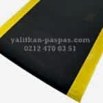 Yalıtkan Paspas 3mm 20kV Siyah Sarı şeritli– 10mt Top Boyları