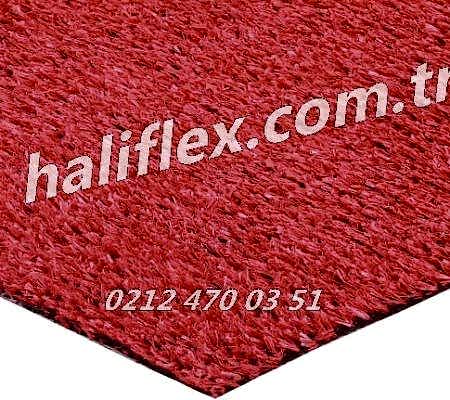 7mm-Dekoratif çim halı kırmızı çim halı yapay çim halı kırmızı suni çim